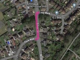 Burst water main at the junction of Fosseway/Charlton Road