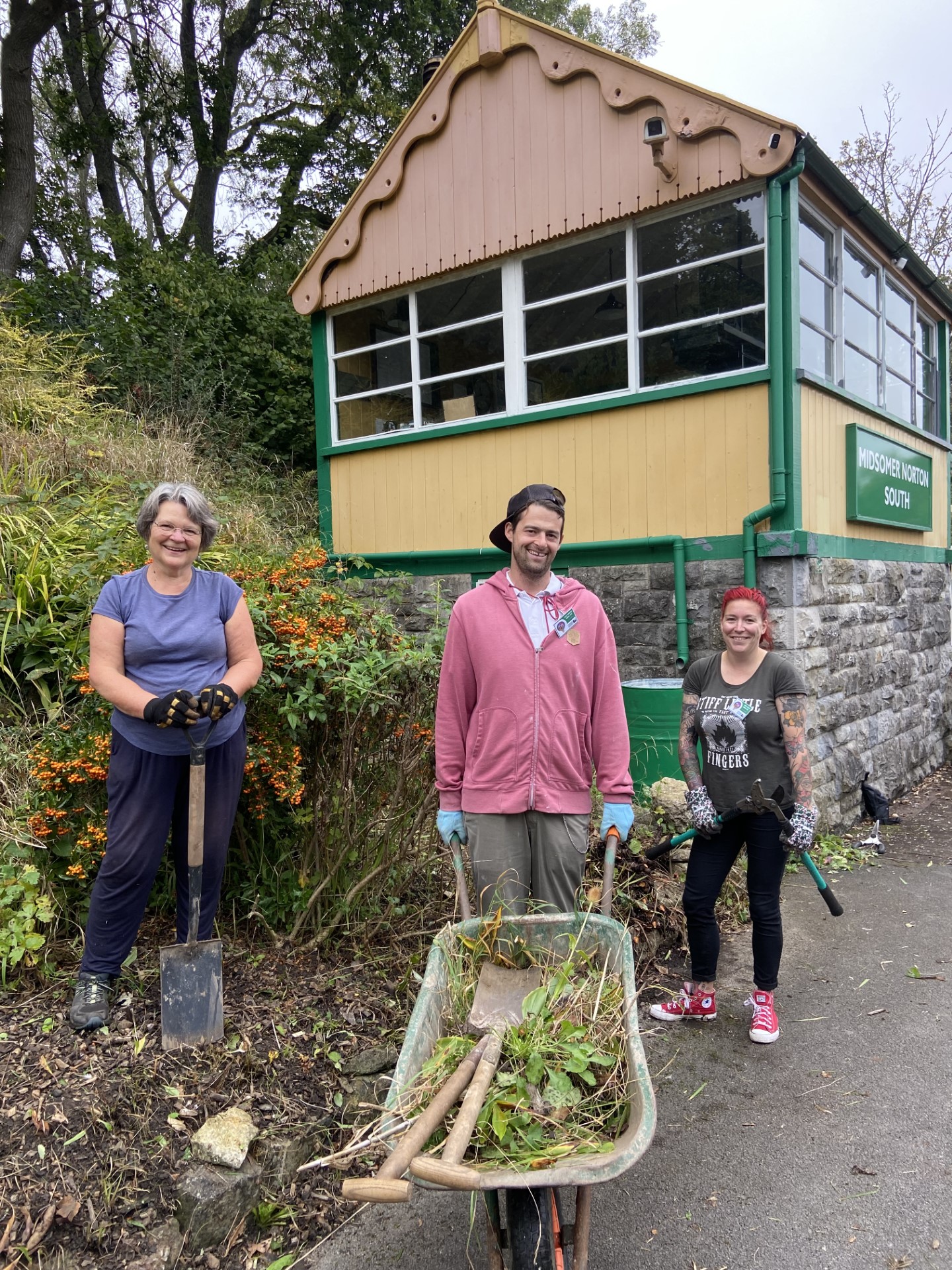 Cut and slash at  Midsomer Norton Station