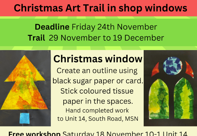 Midsomer Norton Community Trust launch Christmas Art Trail. 
