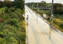 Flooding on tracks causes closures