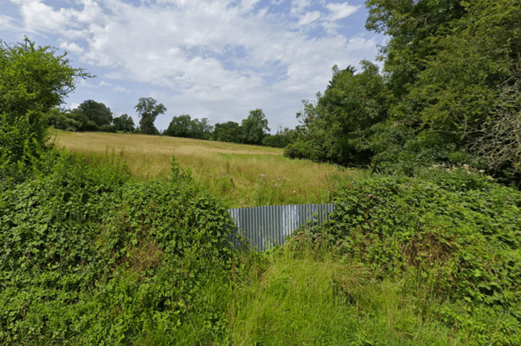 Homes planned for green belt behind Maypole Close, Clutton.
