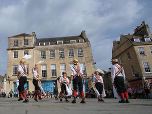 Local dancers celebrate... by taking over the city!