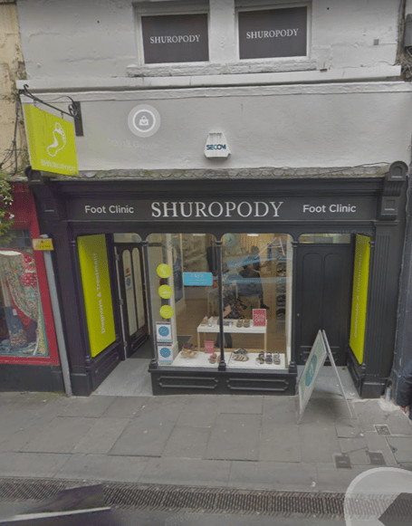 Shuropody shop could become wine shop/restaurant.