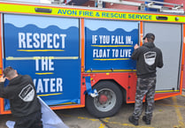 Bath fire crews reveal new water-themed fire engine artwork
