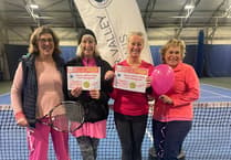 Somer Valley Tennis Club raise nearly £200 for Breast Cancer Now