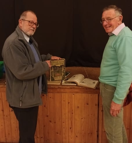 Dr Burroughes Hugh Weeks presented to Kilmersdon Gardeners