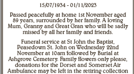 Remembering Violet Willcox