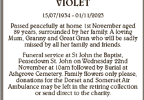 Remembering Violet Willcox