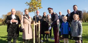 Tree planting ceremony for the Royals