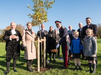 Tree planting ceremony for the Royals