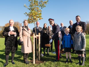 Tree planting ceremony for the Royals