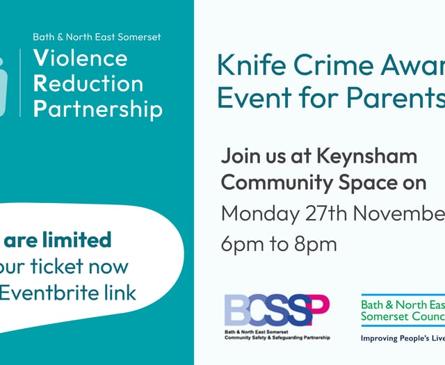 Knife crime awareness event for parents and carers