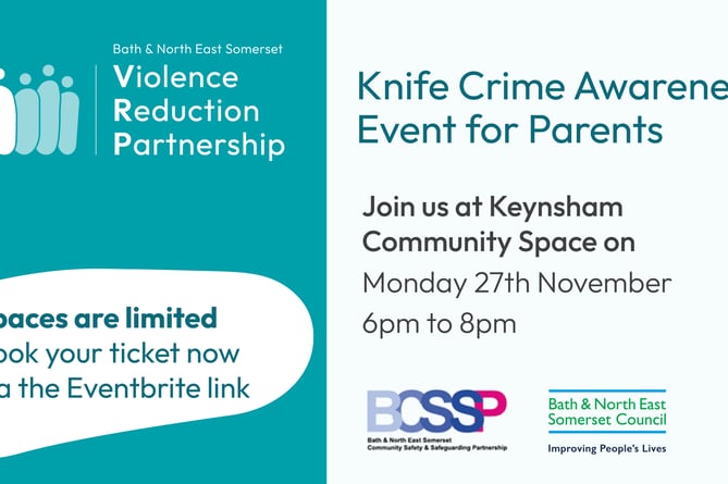 B&NES Violence Reduction Partnership battle knife crime at Keynsham information event