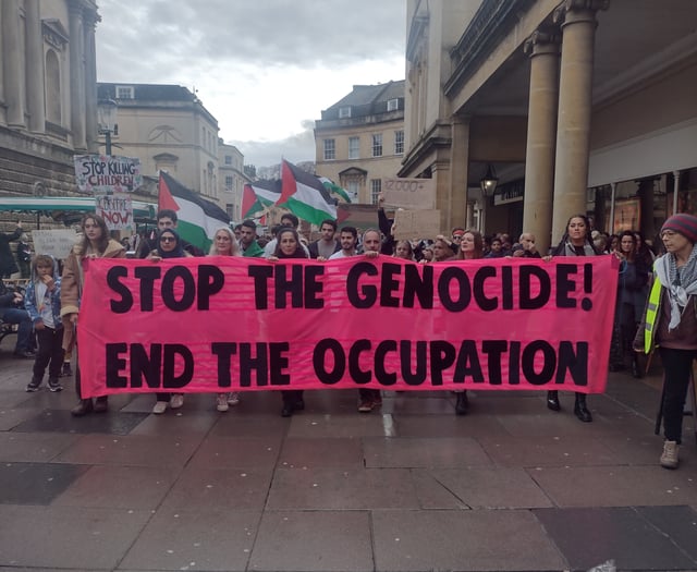 Bath Gaza ceasefire protest