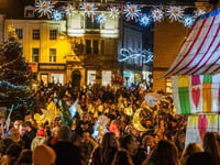 Frome get set for Christmas with lights switch on and lantern parade