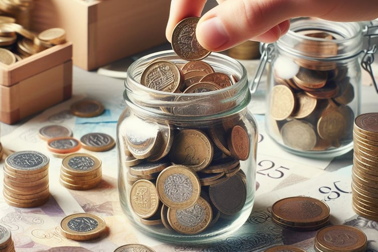 Money being taken out of a jar - Bing AI