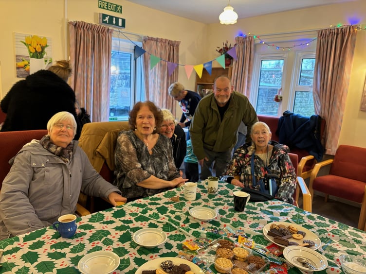 Lyn Marsh (left) regular attends The Pantry with her neighbours from Temple Cloud