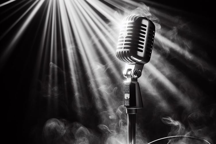 Microphone on stage - Bing AI