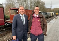 Francis Bourgeois helped mark 50 years of  Avon Valley Railway