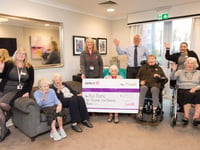 Frome care home raises £2,500 for local charity