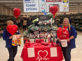 Tesco turns red to raise funds