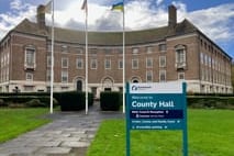 Somerset Council's headquarters in County Hall, Taunton.