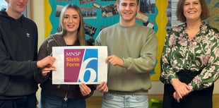 MNSP Sixth Form celebrate the launch of their new branding