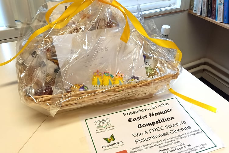 Peasedown Community Library Easter hamper