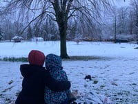 Snow makes Julian House's annual Big Bath Sleep-Out a challenge