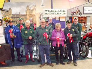 Wells bikers celebrate success at Bristol Classic Motorcycle Show