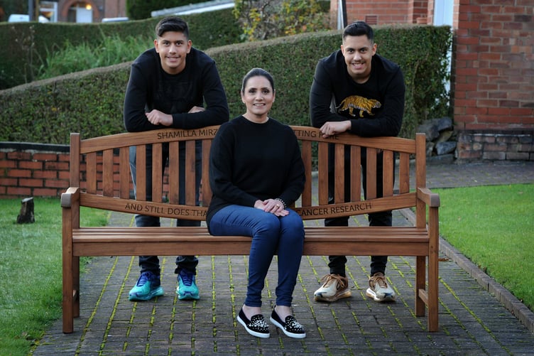 Shamilla Mirza and sons Zakir and Zain