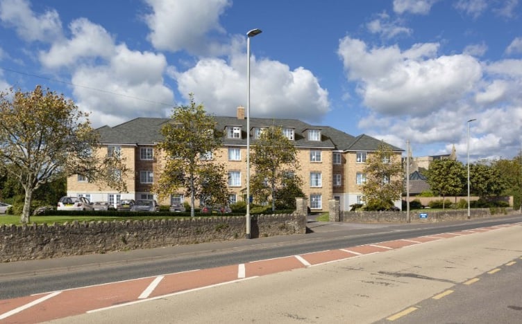 Artist's impression of 47 retirement flats on the former Wells police station site