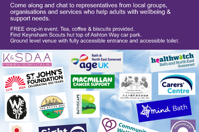 Free adult support and wellbeing information event in Keynsham