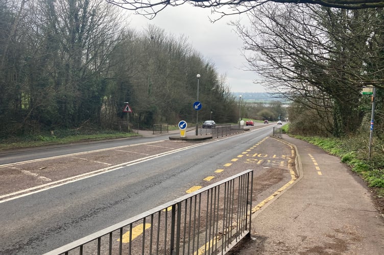 The Existing Strawberry Line Crossing Over The A38 Bridgwater Road Near Axbridge, Looking South
