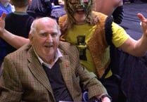 Frome care home resident, 96, has wrestling match wish granted
