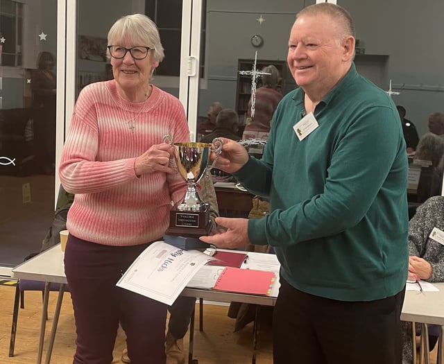 Inspirational Citizen Award presented at Westfield Parish meeting