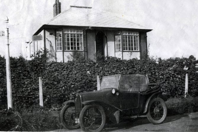 Hazelcrest, Austin Wookey's self build bungalow, Coley Road, 1926-27. Now Demolished.
Car possibly an Austin Chummy