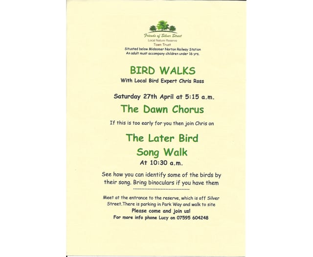 Bird Walks at Silver Street Nature Reserve