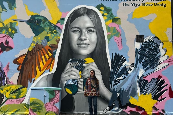 Birdgirl mural