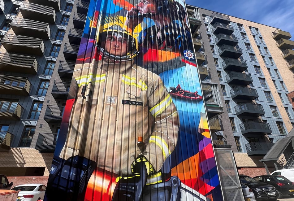 Training tower mural unveiled