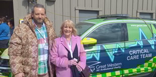 Great Western Air Ambulance gets special visit from B&NES Vice Chair