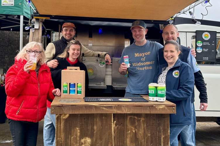 Mayor of Midsomer Norton, Cllr Gordon Mackay at Pub on the Farm