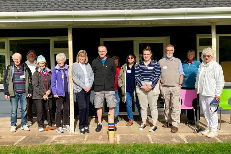 The CPCC 'Class of April 2024' at the start of their taster session with club coaches David Milford and Mo Boys.