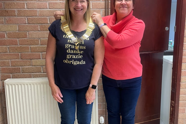 Nicky Jarman has handed over to the new Chair Julia Ball