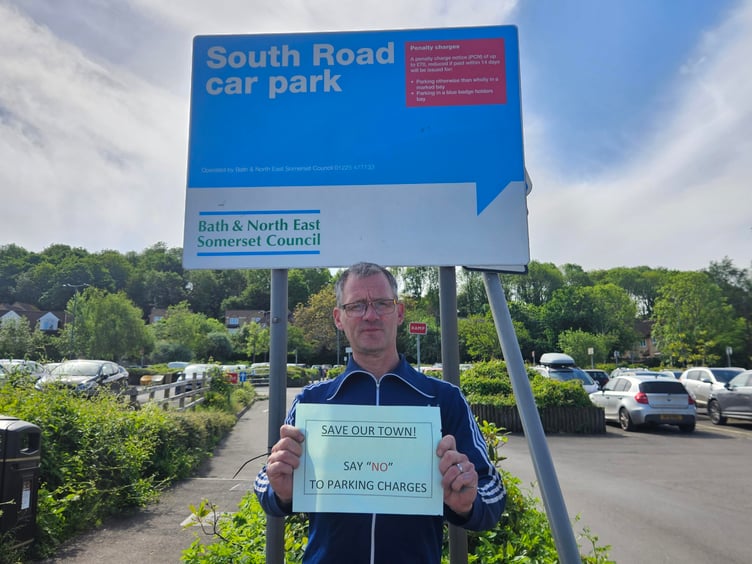 Sean Dudden wants as many people to sign a petition against proposed parking charges as possible in the hope the Government takes action