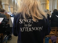 Good Afternoon Choir members sing for their chosen charity