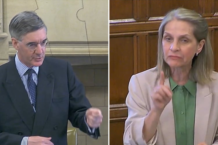 Jacob Rees-Mogg, MP for North East Somerset, and Wera Hobhouse, MP for Bath