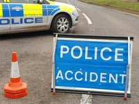 Fire crews rescue driver trapped in car after wall crash