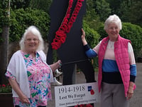 Chewton Medip WI members create special poppies for D Day