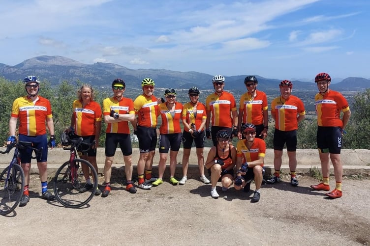 Somer Valley riders in Spain